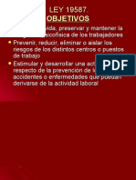 Ley 19587 protección higiene seguridad trabajo