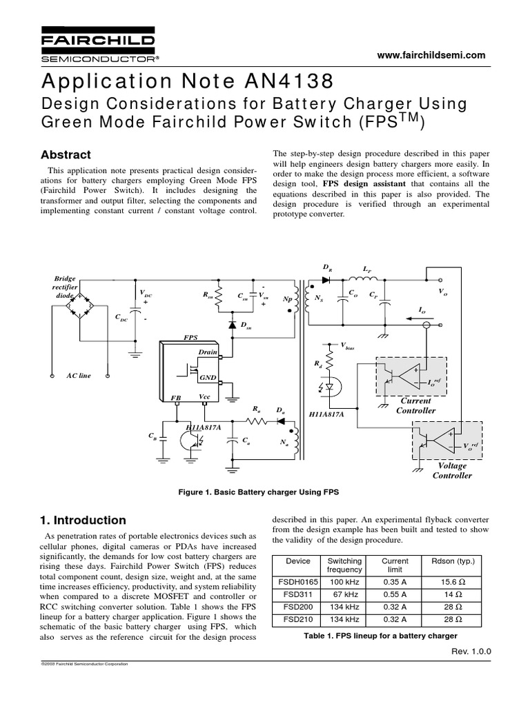 Design Battery Charger Circuit Diagram