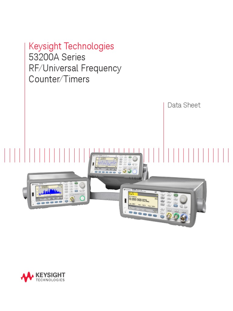 Keysight 53230A Data Sheet Calibration Hertz