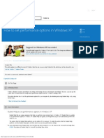 How To Set Performance Options in Windows XP