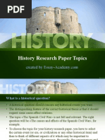 History Research Paper Topics