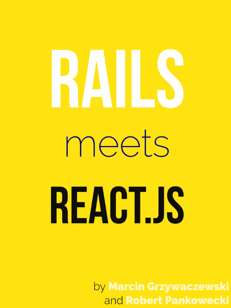 Rails Meets React Sample PDF Method Programming) Html