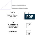 Alkanes homework