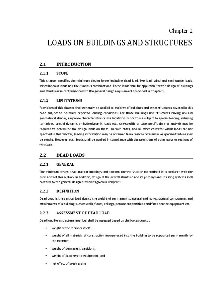 Loads On Buildings and Structures | PDF