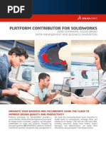 Platform Contributor For Solidworks: Zero-Overhead, Cloud-Based Data Management and Business Innovation