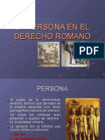  La Persona en El Derecho Romano