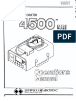 Invivo 4500 MRI Operators Manual