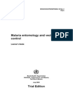Malaria Entomology and Vector Control