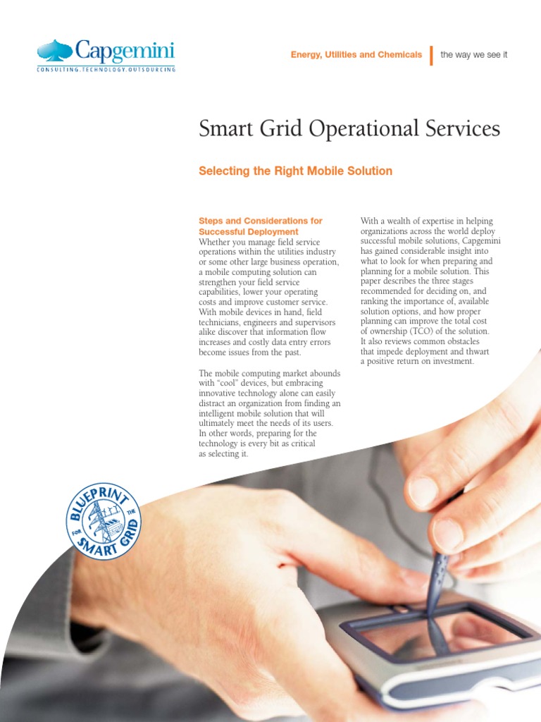 Smart Grid Operational Services - Selecting The Right Mobile Solution ...