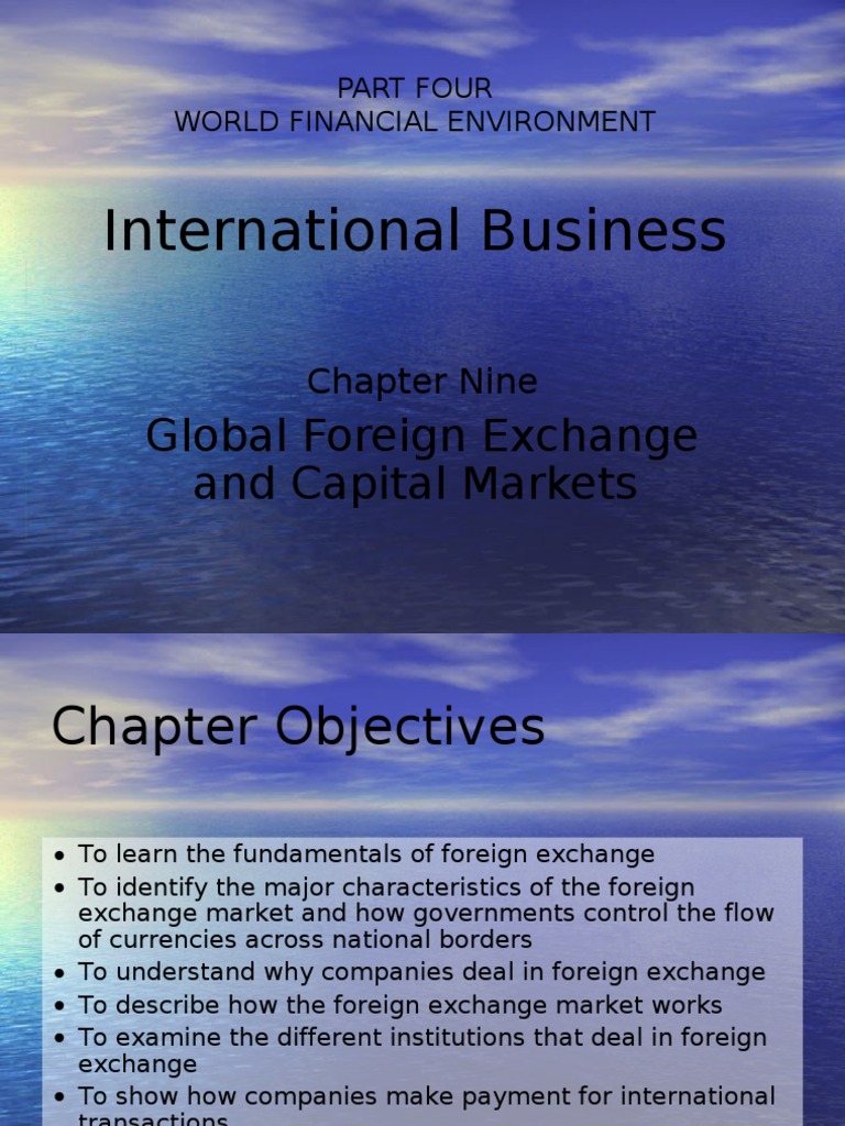 Part Four World Financial Environment | PDF | Foreign Exchange Market ...