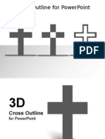 3003 Simple Cross Outline Template