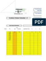 Container Volume Calculator r.3: Unit Product Information