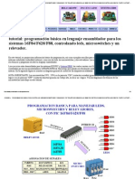 PROGRAMACION BASICA PARA CONTROLAR LEDS MICROSWITCHES Y RELEVADOR PIC TARJETA DE DESARROLLO EB88 PROYECTOS CON MICROCONTROLADORES PIC PUNTO FLOTANTE S.A.pdf