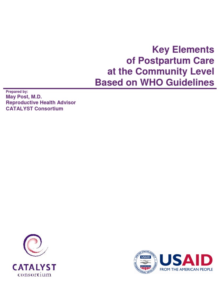 Key Elements of Postpartum Care at The | PDF