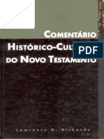 Comentário Histórico Cultural Do Novo Testamento - Lawrence O. Richards