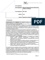 GFC-1404 Taller de Imagen Personal y Directiva de Calidad en El Empleo