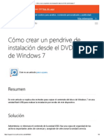 Cómo Crear Un Pendrive de Instalación Desde El DVD de Windows 7