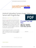 Android Uploading Camera Image, Video To Server With Progress Bar PDF
