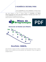 Conversão de Bases Numéricas