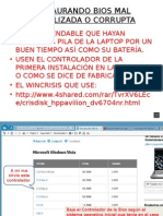 Restaurando Bios Mal Actualizada o Corrupta