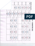 Horario II Semestre 2015 