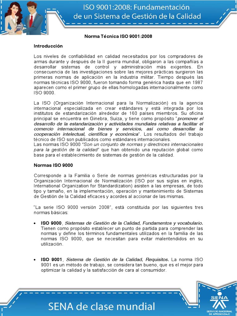 Norma ISO9000 | PDF | Gestión de la calidad | Iso 9000