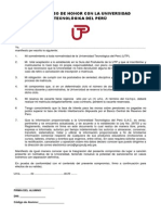 plantilla de compromiso de honor