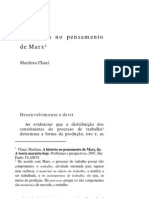 CHAUI, Marilena. A Historia No Pensamento de Marx