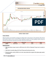 USDINR Daily 13th August Report