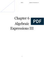 PT3 C6 Algebraic Expressions III