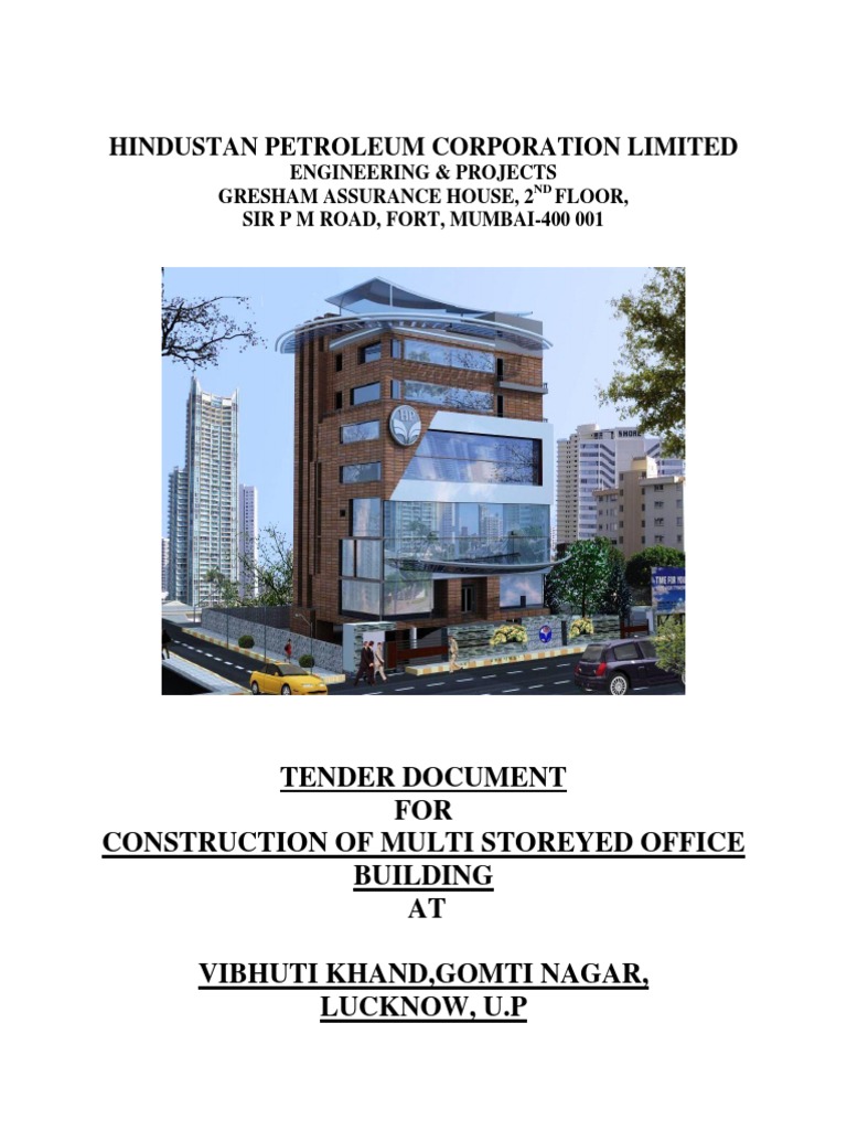 HPCL Tender | PDF | Invoice | General Contractor