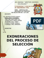 Exoneraciones proceso de selccion IX B.ppt