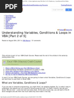 Download MS-Excel Understanding Variables Conditions  Loops in Excel VBA - A Demo Application Us by charzree SN274367579 doc pdf