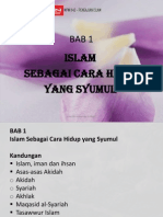 Bab 1 - Islam Syumul