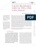 A Educação Brasileira no Período de 1930 a 1960