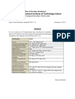 National Institute of Technology Calicut: Office of The Dean (Academic)