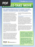 Double Take Move Datasheet