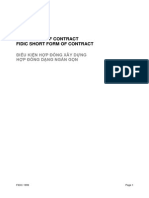 Fidic Short-Form Contract