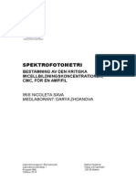 Rapport Lab2 Spektrofotometri