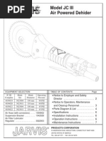 Model JC III Air Powered Dehider: - . - . - . - . - . - . - . - . - Equipment Selection