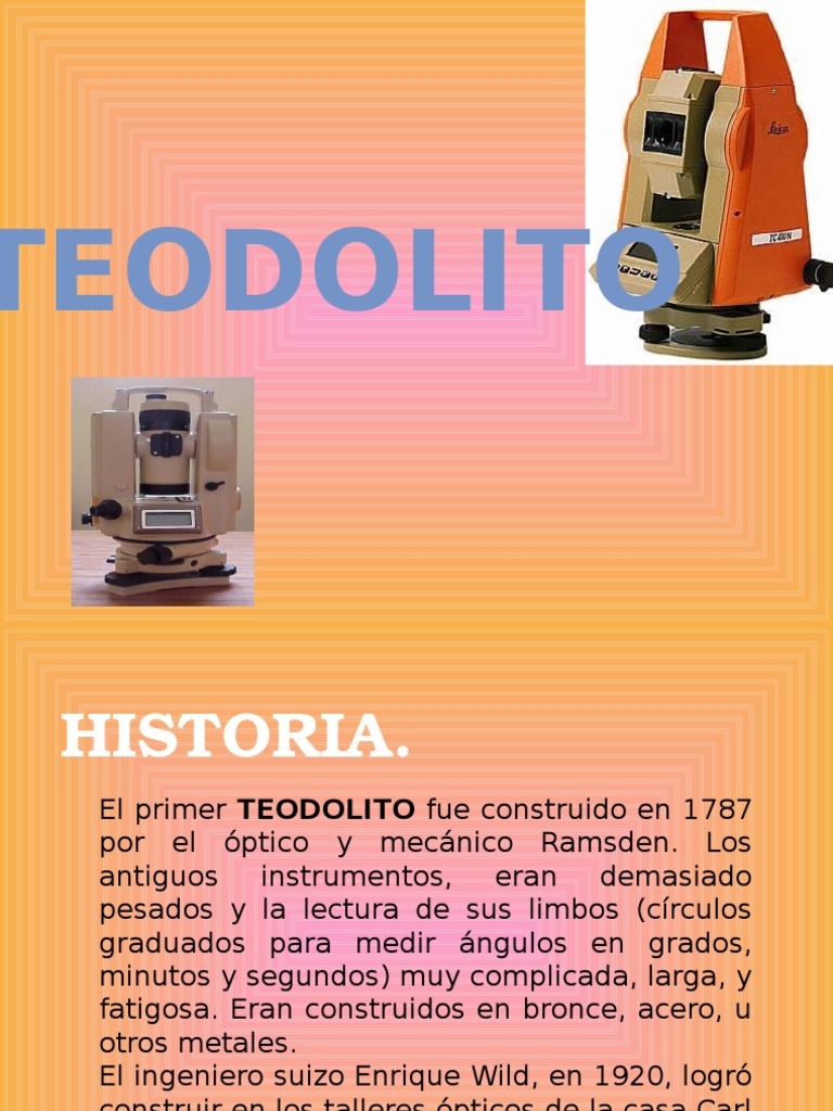 Historia y Tipos de Teodolitos | PDF | Naturaleza | Science