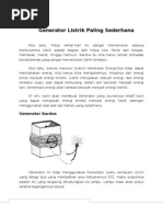 Download Generator Listrik Paling Sederhana by rudy_cool_man SN27439709 doc pdf