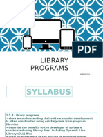 Library Programs: Mukesh Das 1