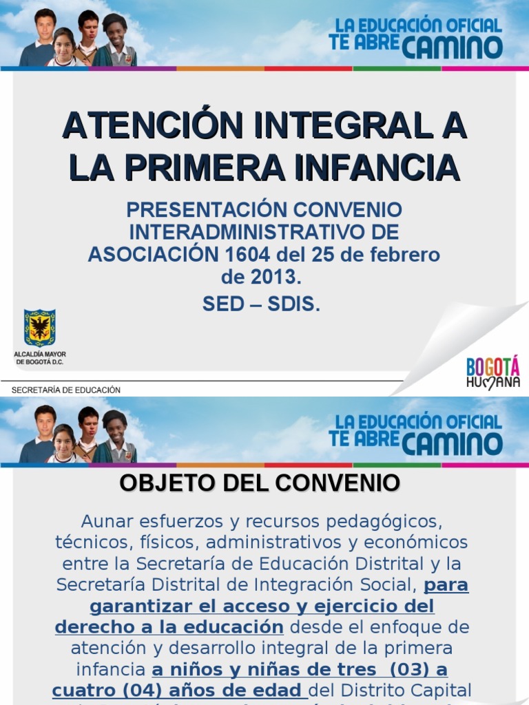 Atención Integral a la Primera Infancia | PDF | Jardín de infancia | Bogotá