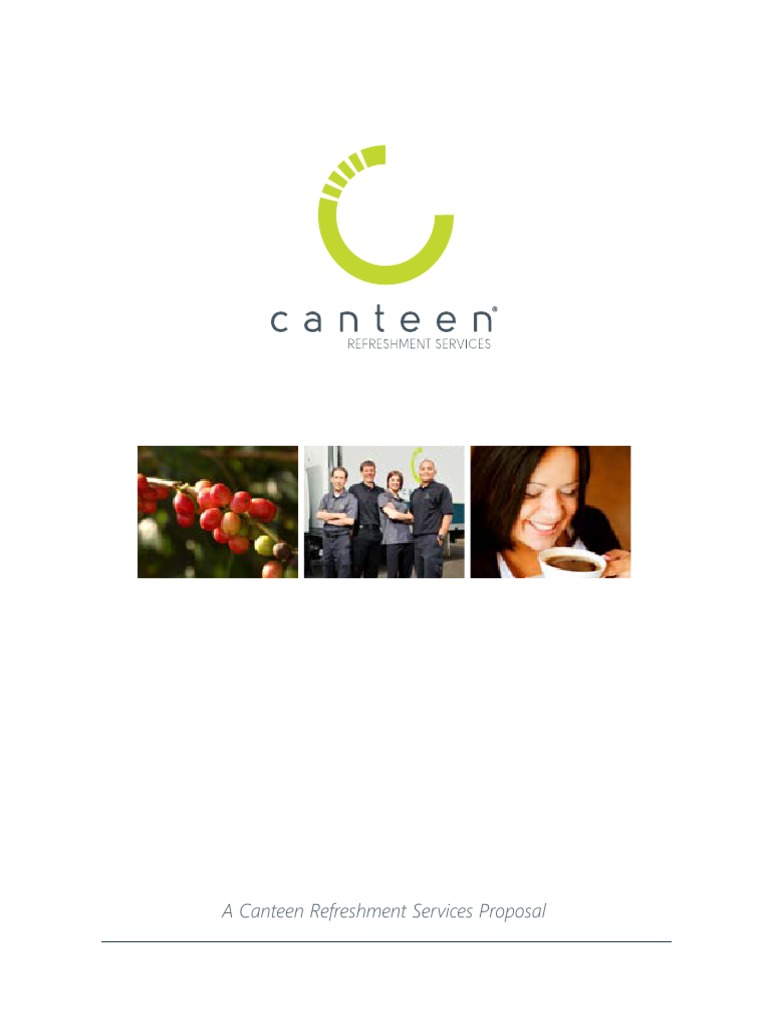 Canteen Refreshment Services 12.8.14 PDF Water Purification Coffee