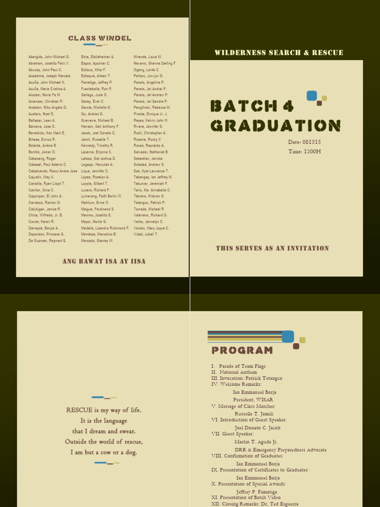 Batch 4 Graduation Programme | PDF | Sports & Recreation | Home & Garden