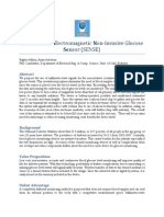 Silicon Based Electromagnetic Non Invasive Glucose Sensor (SENSE)