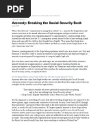 Download Amnesty-Breaking the Social Security Bank by Federation for American Immigration Reform SN274409900 doc pdf