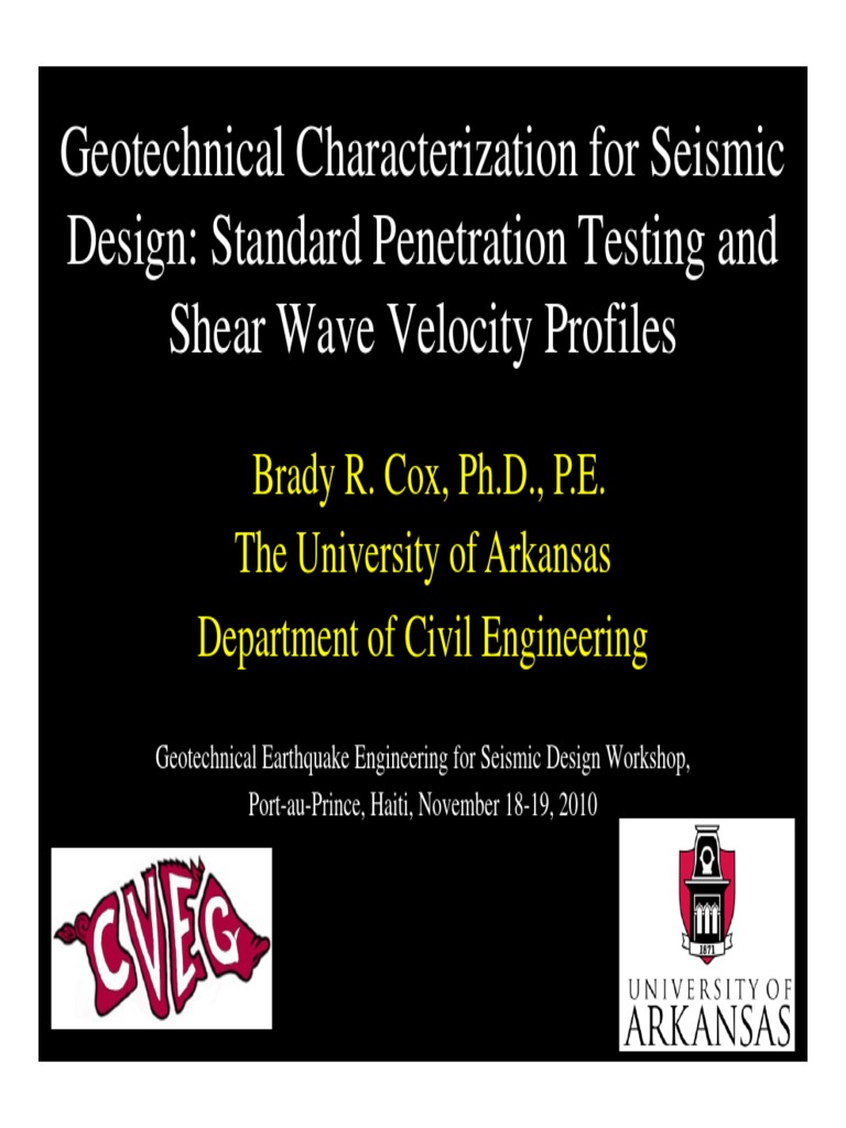 4 COX - Seismic Site Characterization (11!18!10) | PDF | Wavelength ...