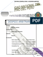 Monografia Despido Arbitrario y Nulo